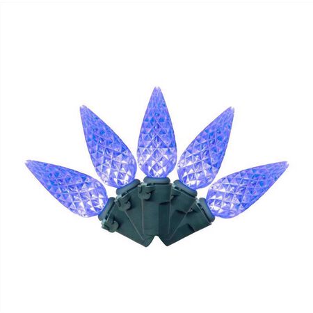 Celebrations Classic LED C6 Blue 100 ct String Christmas Lights 24.75 ft.