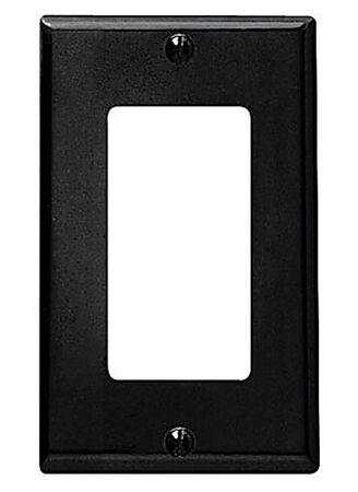 Leviton Decora Brown 1 gang Thermoset Plastic GFCI/Rocker Wall Plate 1 pk