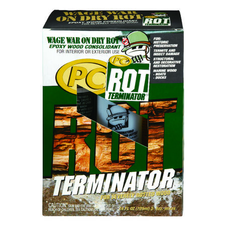 PC Products PC-Rot Terminator Amber Epoxy Wood Hardener 24 oz