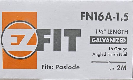 Nail EZ 1-1/2 Fin 16ga Ang Gal