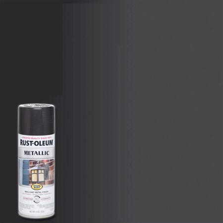 Rust-Oleum Stops Rust Metallic Black Night Metallic Spray Paint 11 oz