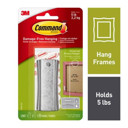 3M Command Silver Assorted Picture Hanger 5 lb 1 pk