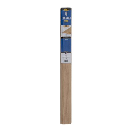 M-D 0.75 in. H X 3.5 in. W X 36 in. L Wood Grain Hardwood Low Rug Threshold Oak
