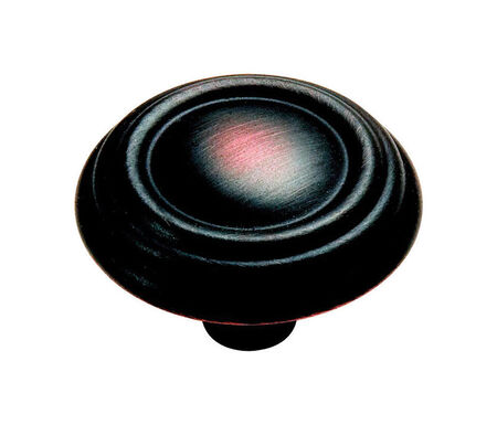 Amerock Sterling Traditions Round Cabinet Knob 1-1/4 in. D 7/8 in. Oil Rubbed Bronze 1 pk