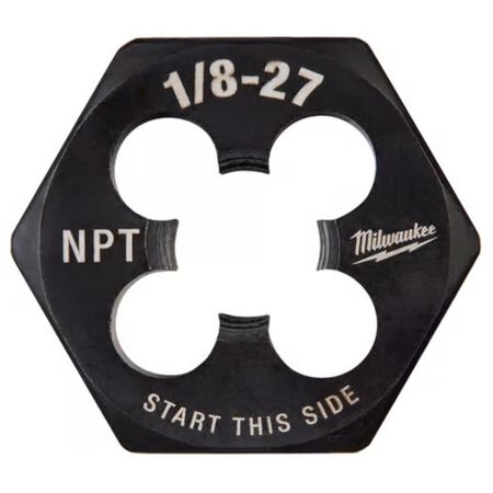 Milwaukee SAE 1/8-27 NPT 1 in. Hex Threading Die