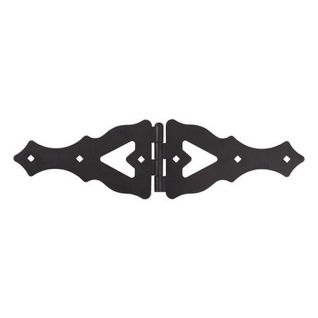 Ace 10 in. L Matte Ornamental Strap Hinge 1 pk