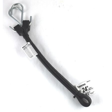 Keeper Black Tarp Strap 24 in. L 1 pk