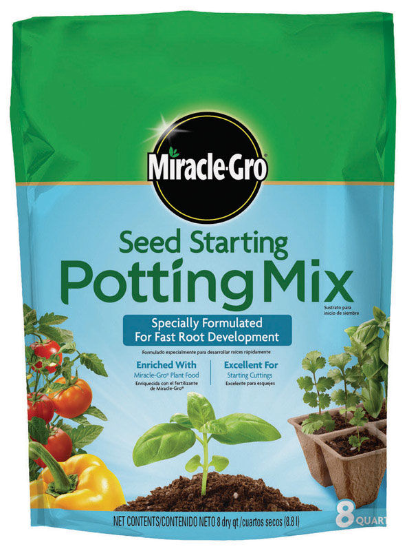 MiracleGro Seed Starter Mix Fertilizer Enriched Stine Home + Yard The Family You Can Build
