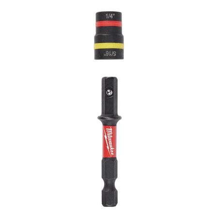 Milwaukee Shockwave 1/4 and 5/16 in. X 2-1/4" in. L Steel 2-in-1 Magnetic Nut Driver 25 pc
