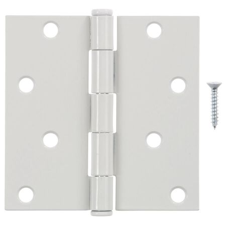 Ace 4 in. L White Residential Door Hinge 1 pk