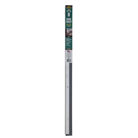 M-D Silver Aluminum Sweep For Garage Doors 36 in. L X 2 in.