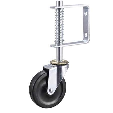 Shepherd Hardware 4 in. D Swivel Hard Rubber Gate Caster 125 lb 1 pk