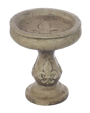 Fleur De Lis Bird Bath