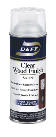 Deft Satin Clear Oil-Based Wood Finish Lacquer Spray 12.25 oz