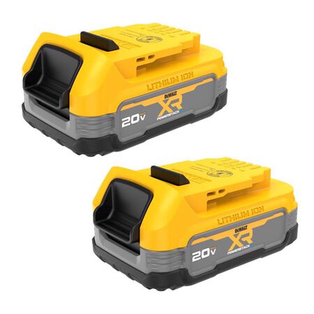 DeWalt 20V MAX POWERSTACK DCBP034-2 1.7 Ah Lithium-Ion Compact Battery 2 pc