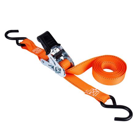 Keeper 1 in. W X 13 ft. L Orange Tie Down w/Ratchet 400 lb 1 pk