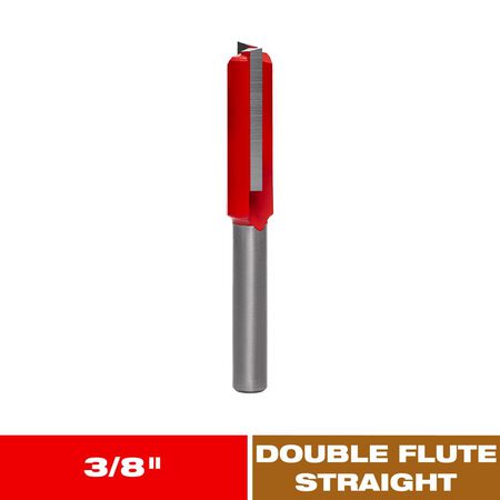 Diablo 3/8 in. D X 2-1/2 in. L Carbide Double Flute Straight Router Bit