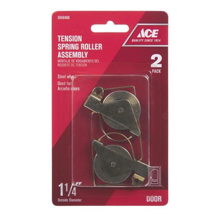 Ace 1-1/4 in. D Bronze Steel Roller Assembly 2 pc