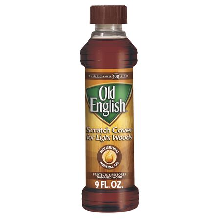Old English No Scent Scratch Cover Polish Light Wood 8 oz Liquid