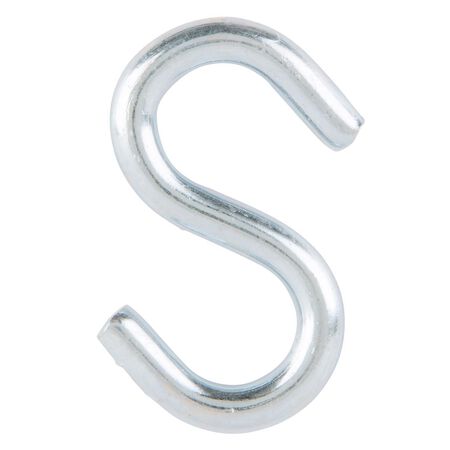 Ace Small Zinc-Plated Silver Steel 2.5 in. L S-Hook 250 lb 2 pk