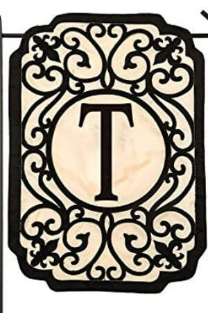 Monogram Garden Filigree Flag