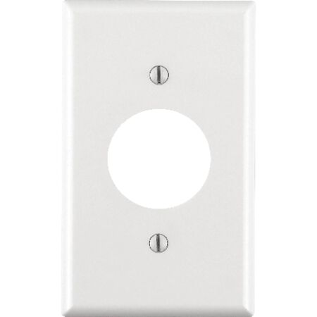 Leviton White 1 gang Thermoset Plastic Outlet Wall Plate 1 pk