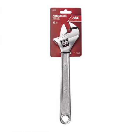 Ace Adjustable Wrench 12 in. L 1 Pack