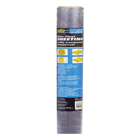 M-D Clear Indoor and Outdoor Vinyl Sheeting 48 in. W X 25 ft. L