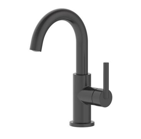 OakBrook Alexis Matte Black Modern Single-handle Bathroom Sink Faucet 4 In.