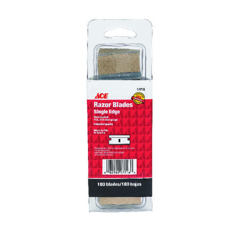 Ace Carbon Steel Single Edge Razor Blade 1.75 in. L 1 pk