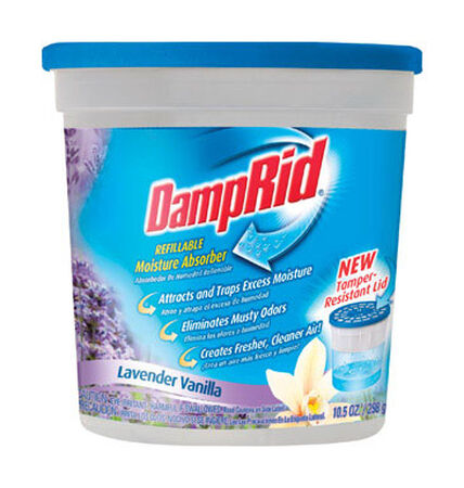 DampRid Lavender Vanilla Scent Refillable Moisture Absorber 10.5 oz.