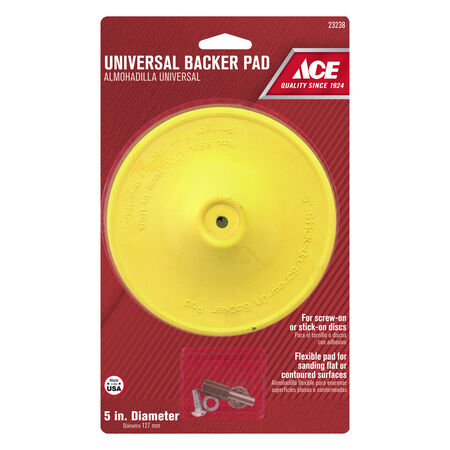 Ace 5 in. D Plastic Backing Pad 1/4 in. 3000 rpm 1 pc