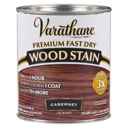 Varathane Semi-Transparent Cabernet Oil-Based Urethane Modified Alkyd Wood Stain 1 qt