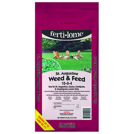 Ferti-Lome Weed & Feed Lawn Fertilizer For St. Augustine Grass 5000 sq ft