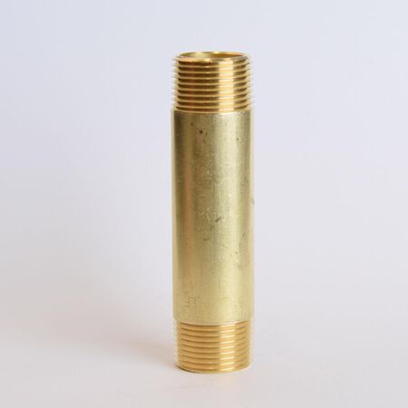 ATC 3/4 in. MPT 3/4 in. D MPT Yellow Brass Nipple 4 in. L