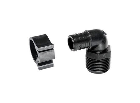 Flair-It PEXLock 3/4 in. MPT X 3/4 in. D MPT PEX Elbow with Clamps