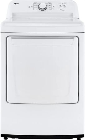 LG - 7.3 Cu. Ft. Electric Dryer with Sensor Dry - White