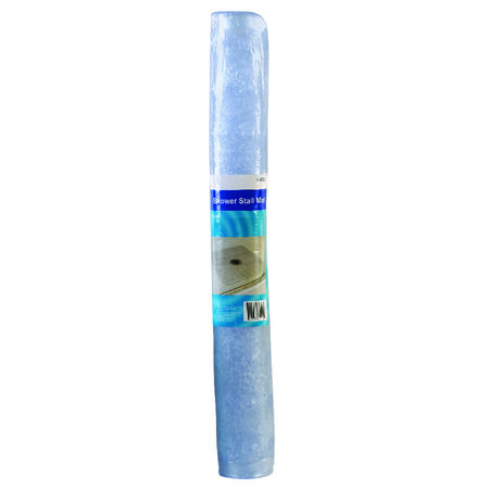 Living Accents 20 in. L X 20 in. W Clear Rubber Shower Stall Mat