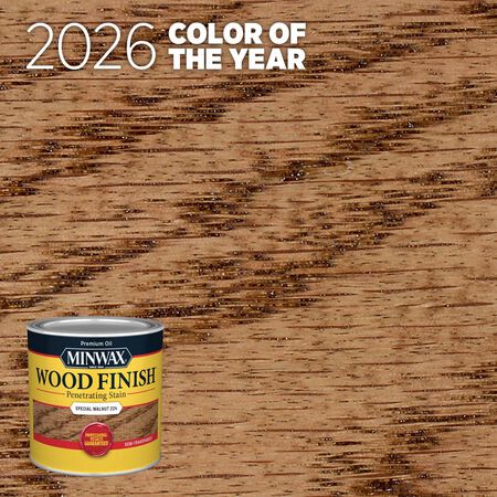 Minwax Wood Finish Semi-Transparent Special Walnut Oil-Based Penetrating Wood Stain 1/2 pt