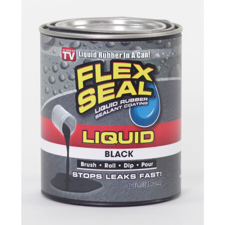Flex Seal Satin Black Liquid Rubber Sealant Coating 1 pt.