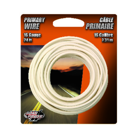 Coleman Cable 24 ft. 16 Ga. Primary Wire White