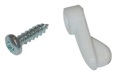 Barton Kramer White Nylon Screen Clip 1 pk