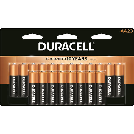 Duracell Coppertop AA Alkaline Batteries 20 pk Carded