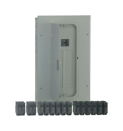 GE PowerMark Gold 100 amps 20 space 20 circuits 240 volts Plug-In Double Pole Main Breaker Load
