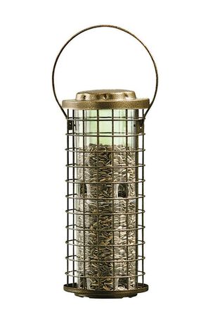 Perky-Pet Squirrel Stumper Wild Bird 3 lb Metal/Plastic Bird Feeder 8 ports