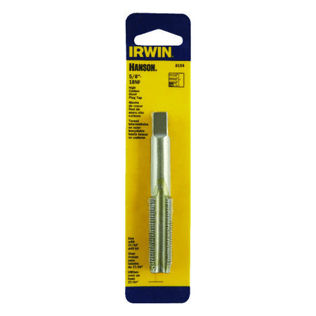 Irwin Hanson High Carbon Steel SAE Fraction Tap 5/8 in.-18NF 1 pc