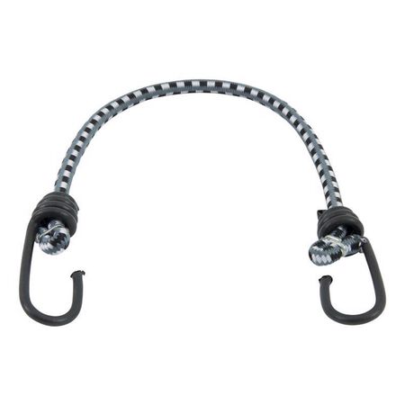Keeper Black/White Bungee Cord 18 in. L X 0.315 in. 1 pk