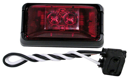 Peterson Red Rectangular Clearance/Side Marker Light Kit