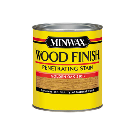 Minwax Wood Finish Semi-Transparent Golden Oak Oil-Based Penetrating Wood Stain 1 qt