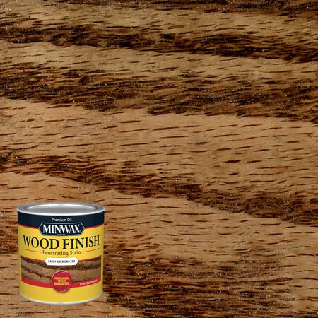 Minwax Wood Finish Semi-Transparent Early American Oil-Based Penetrating Wood Stain 1/2 pt